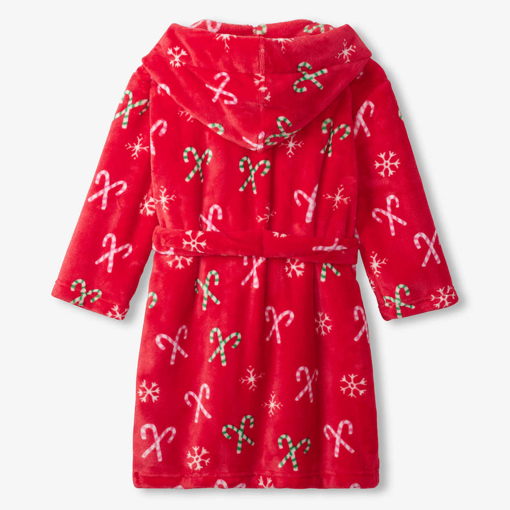 Hatley Candy Canes Fleece Robe