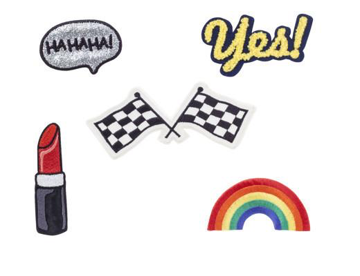 Iron On Patch Girl Power Set of 5