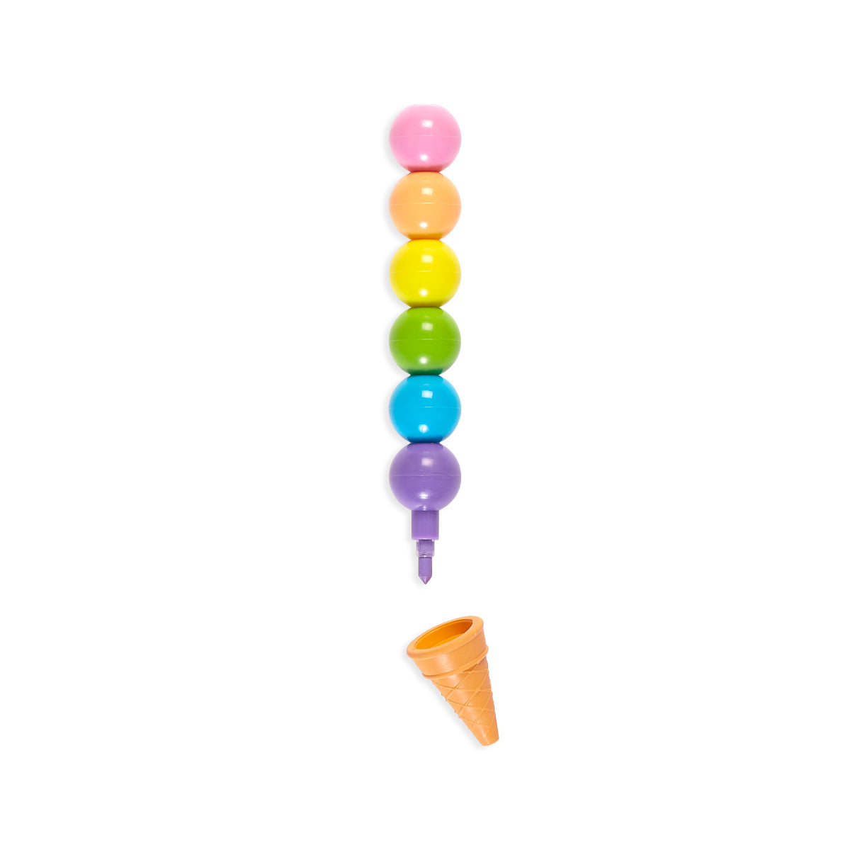 Rainbow Scoops Stacking Eraseable Crayons and Scented Eraser