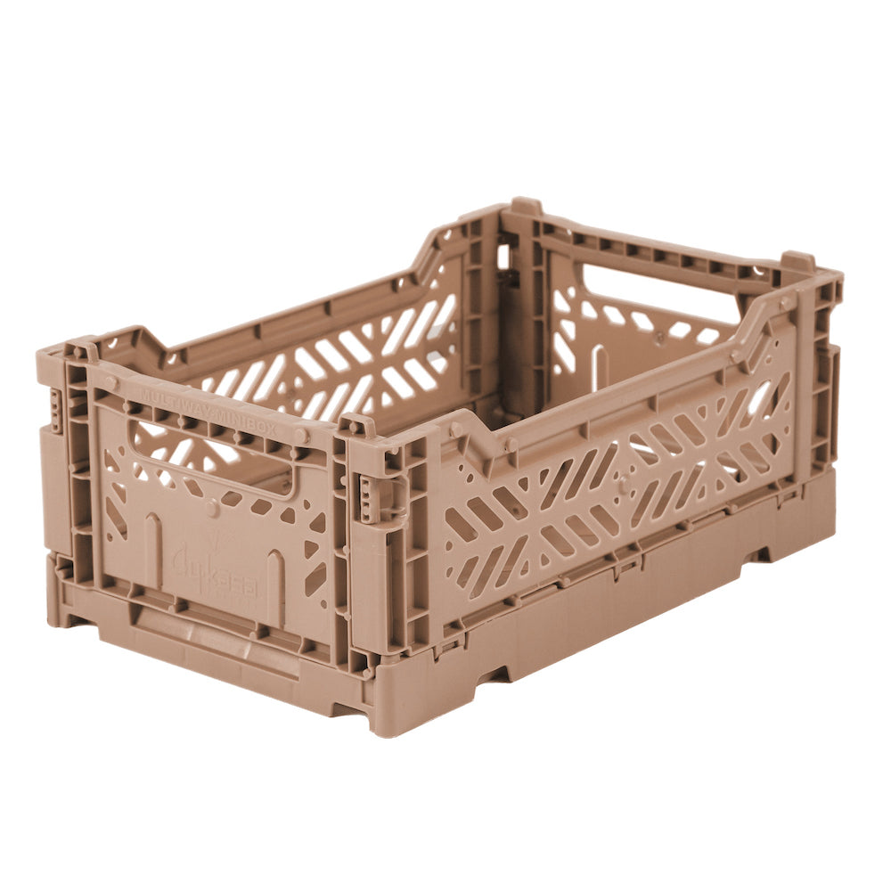 Aykasa Foldable Crates Small - Warm Taupe