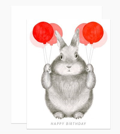 Bunny Balloons Card