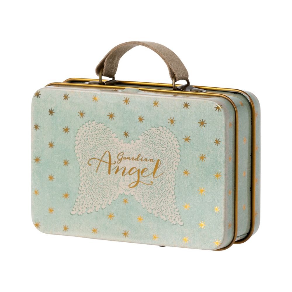 Maileg Angel mouse in suitcase