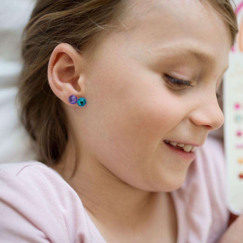 Rainbow Love Sticker Earrings, 30 pairs