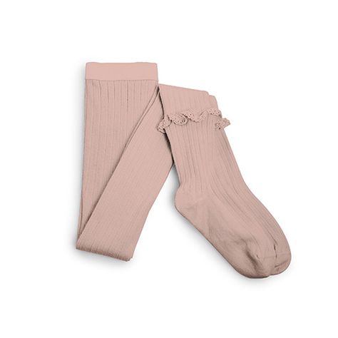 Collegien Chloé Tights With Lace Vieux Rose