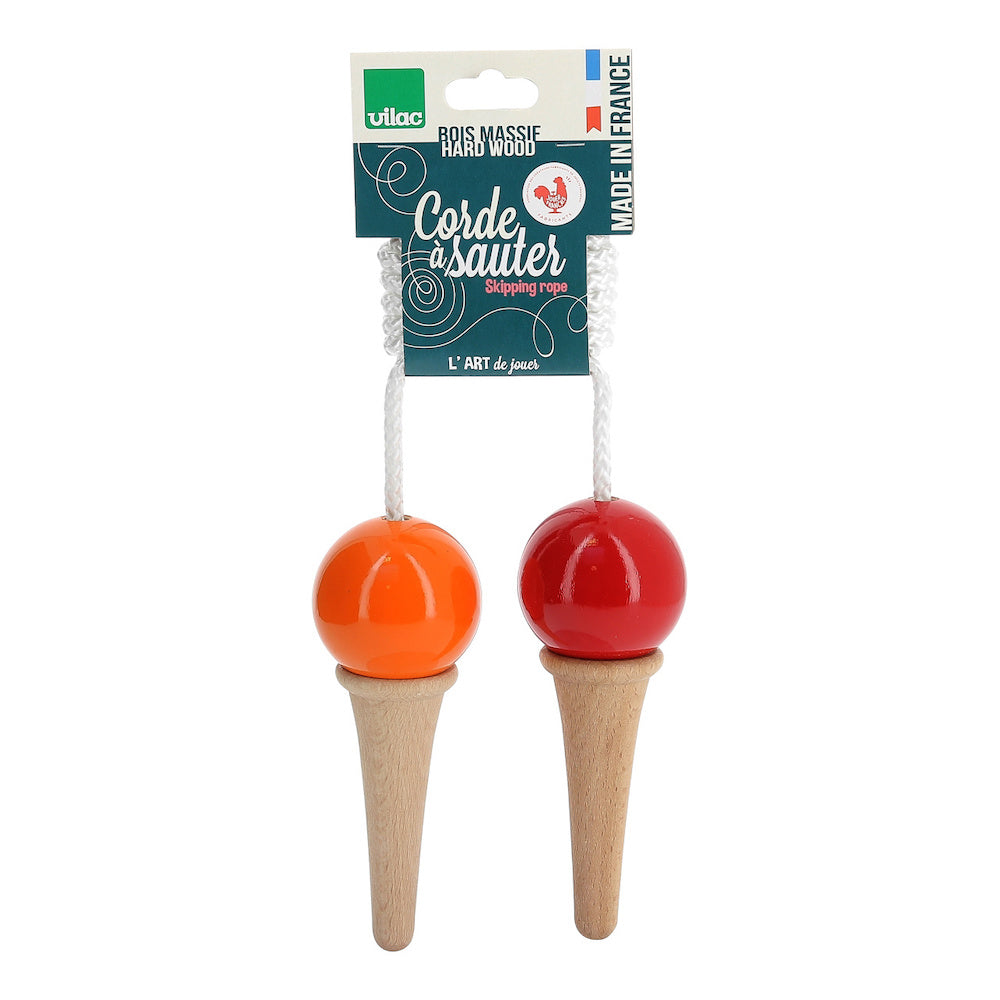 Vilac Skipping Rope - Ice Cream Red