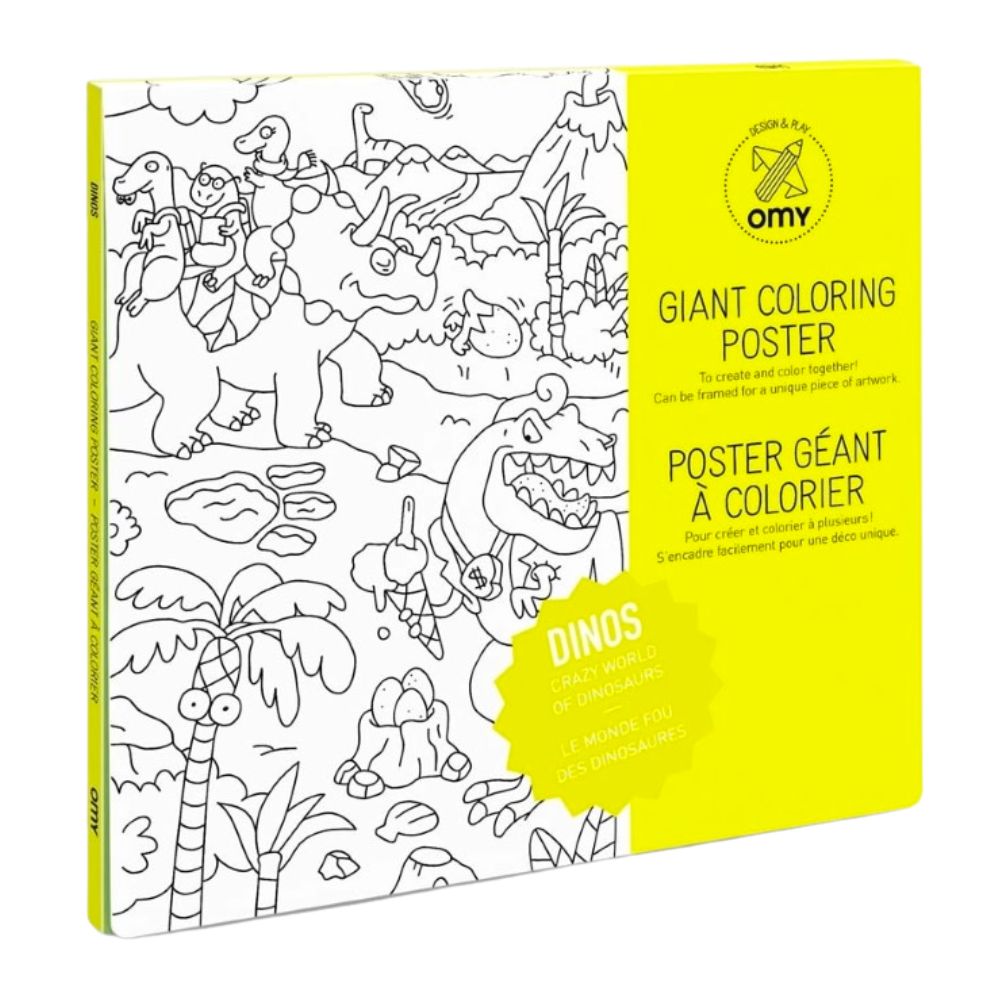 Omy Giant Colouring Poster - Dinosaur