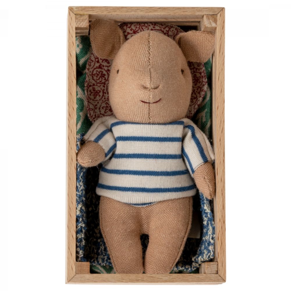 Maileg Pig in Box Baby - Boy
