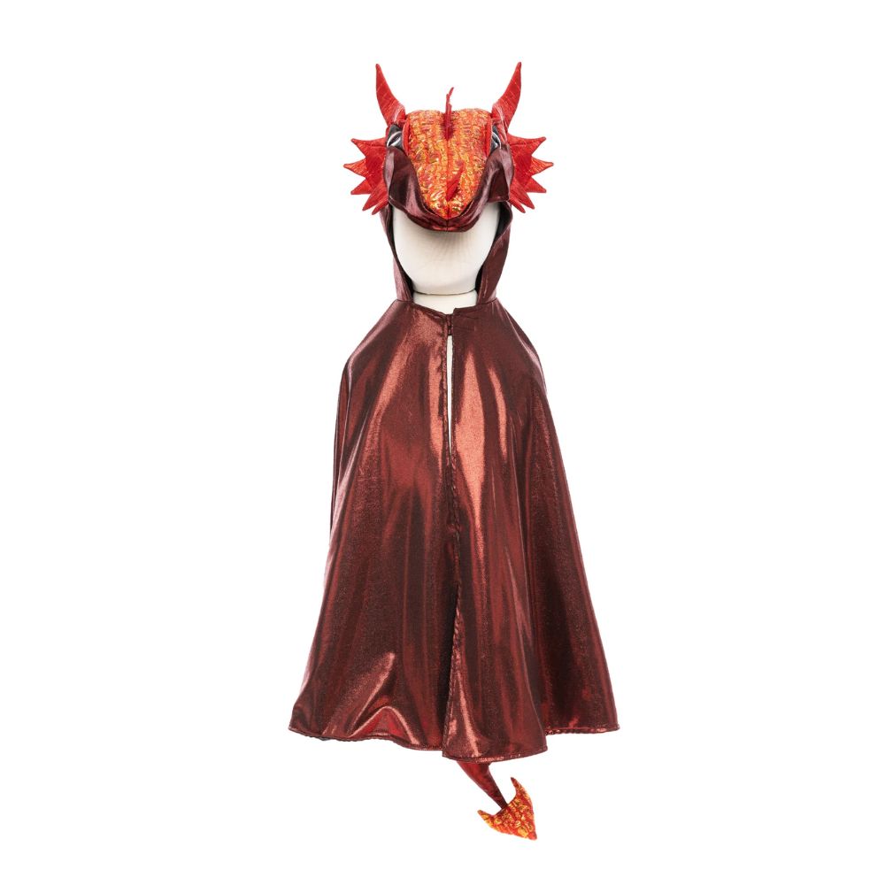 Ruby The Metallic Dragon Cape 3-4y