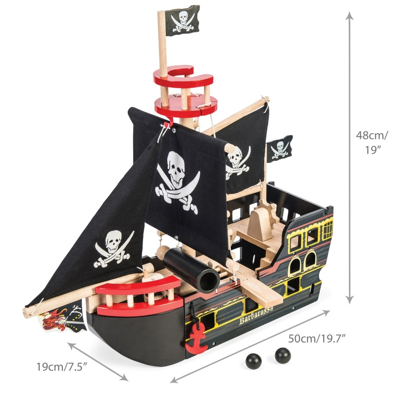 Barbarossa wooden pirate ship on sale