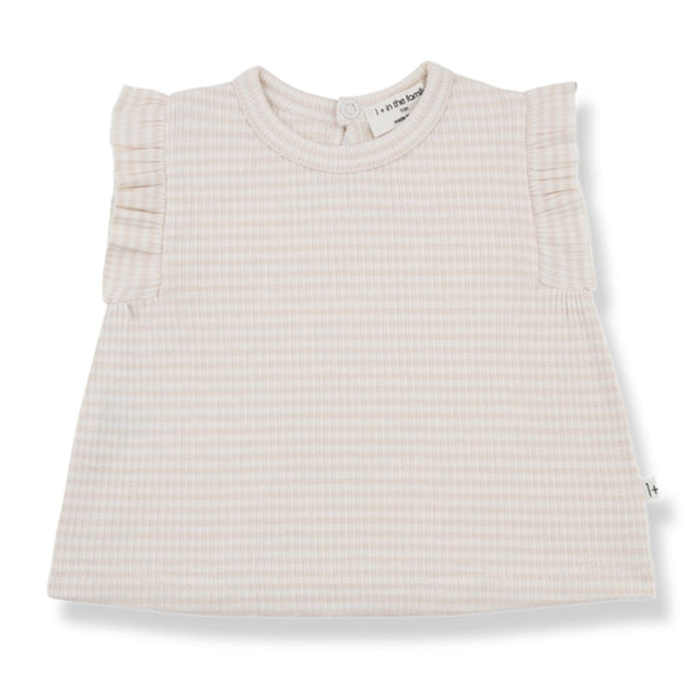 1 + in the family CRIS Striped Rib Blouse