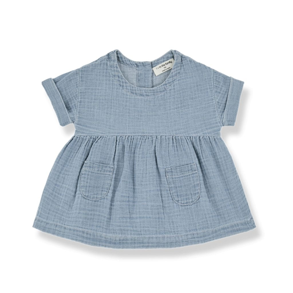 1 + in the family LAVINIA Washed Denim Dress