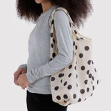 BAGGU Standard - Cream and Black Polka Dot