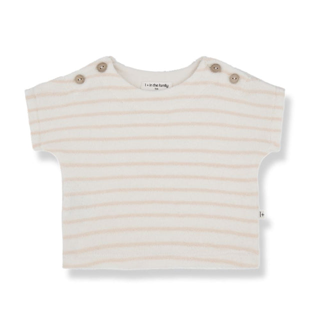 1 + in the family TOMASO Striped Terry Tee N