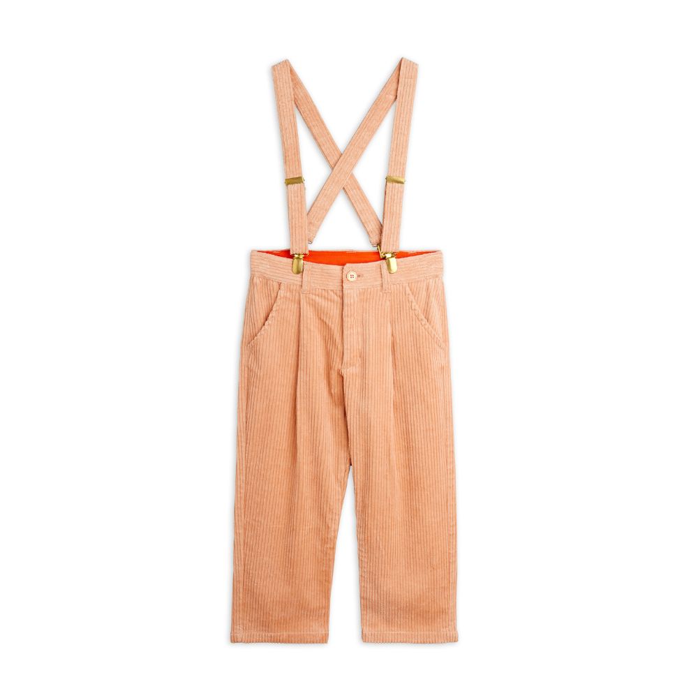 Mini Rodini Clover emb Corduroy Suspender Trousers