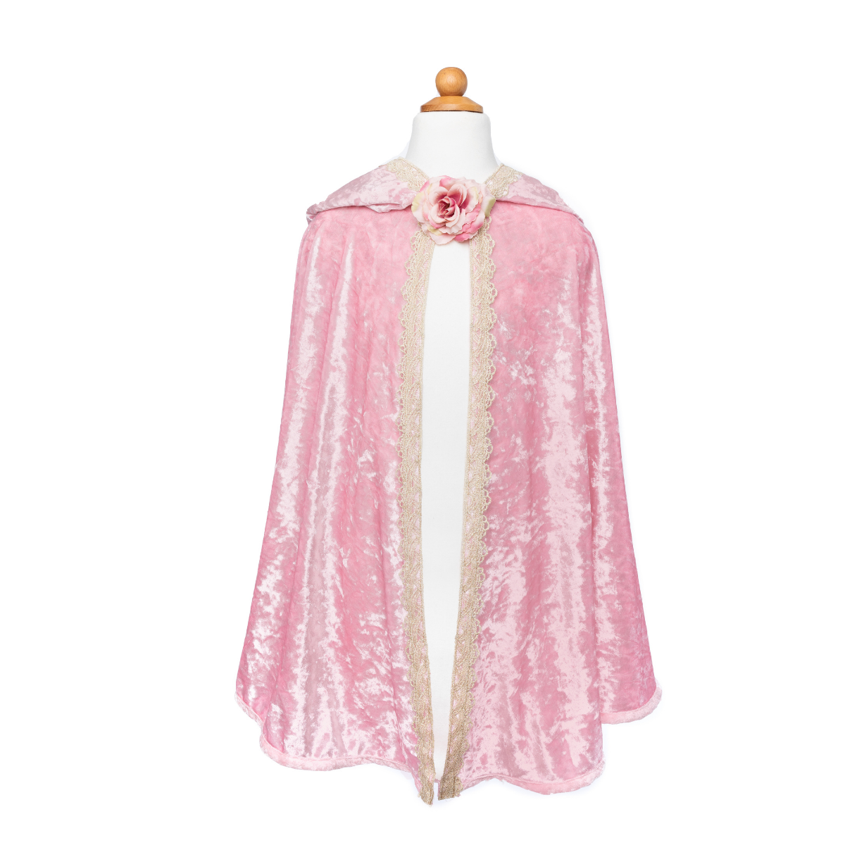 Deluxe Pink Rose Princess Cape 5-6Y