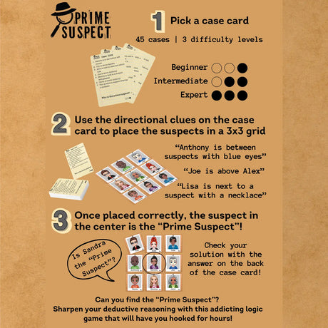 Prime Suspect Solo Game