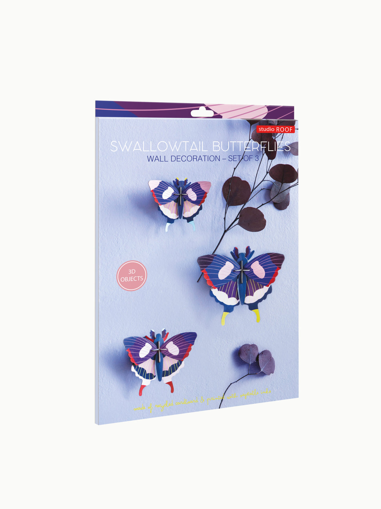 DIY 3D Wall Decoration - Swallowtail Butterflies (Set of 3)