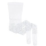 Rhinestone Tights - White