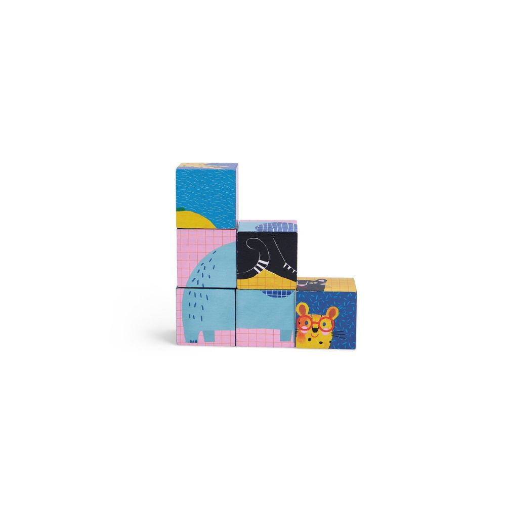 Moulin Roty Les Touptis - 6 Cubes Puzzle