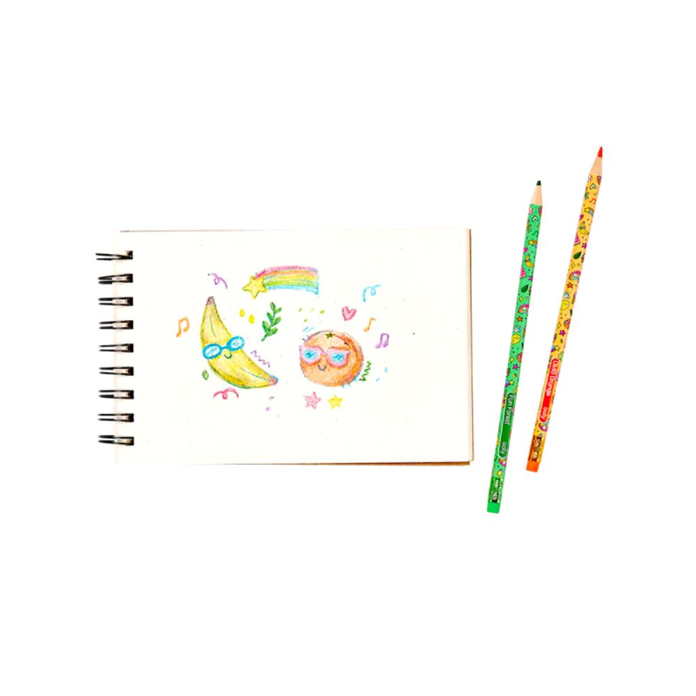 Colour Doodlers Fruity Scented Erasable Colour Pencils Set of 12