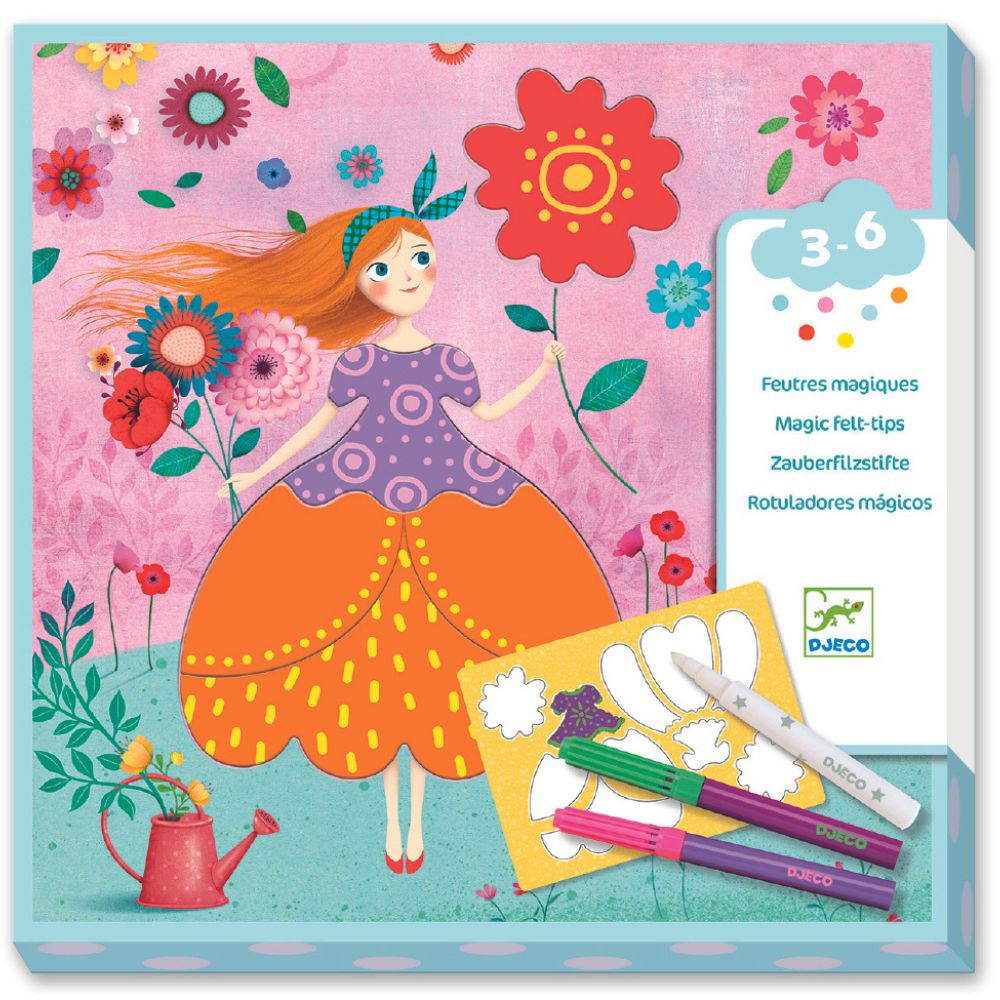 Djeco Magic Markers - Marie's pretty dresses