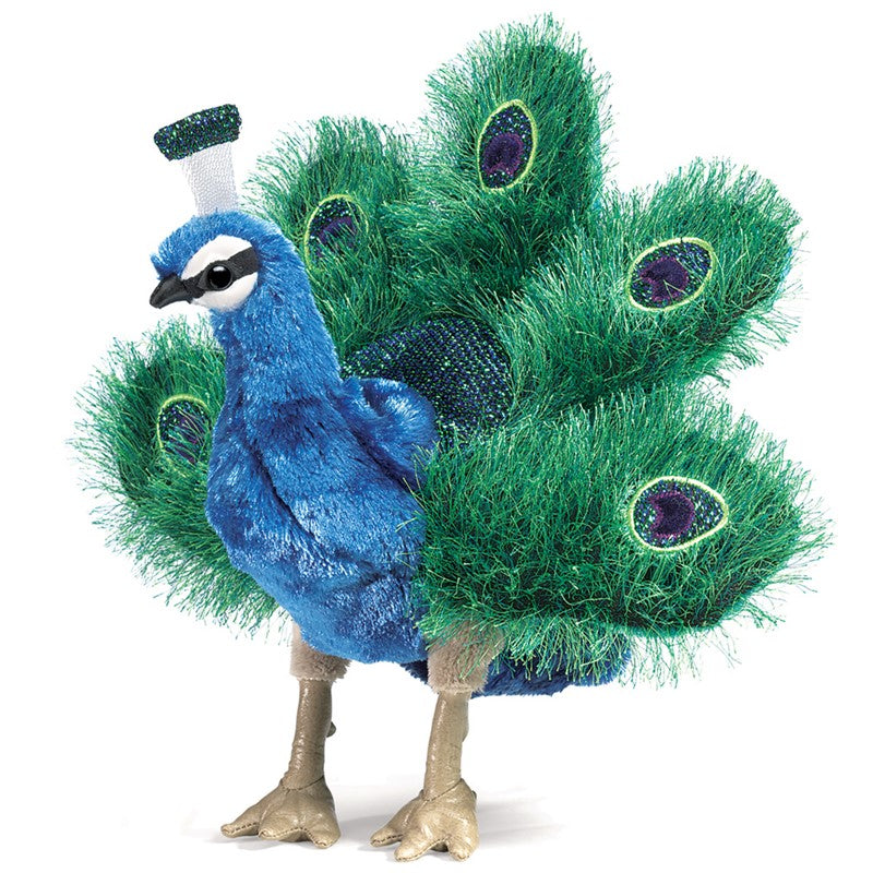 Folkmanis Hand Puppet - Small Peacock