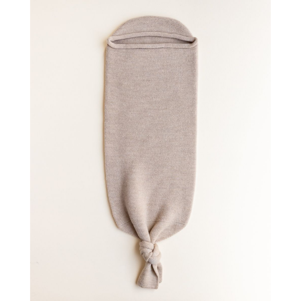 Hvid Merino Wool Cocoon Sand, 0-8m