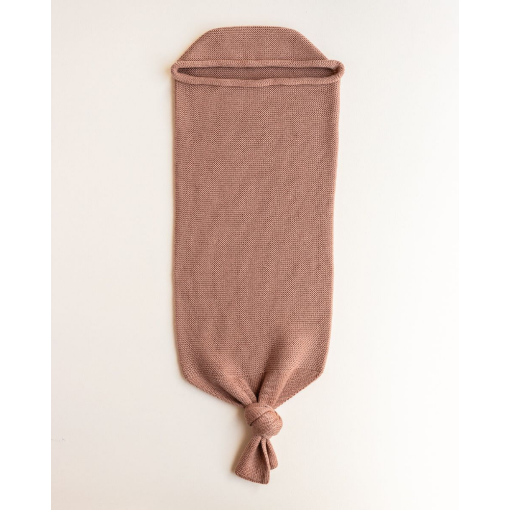 Hvid Merino Wool Cocoon Terracotta, 0-8m