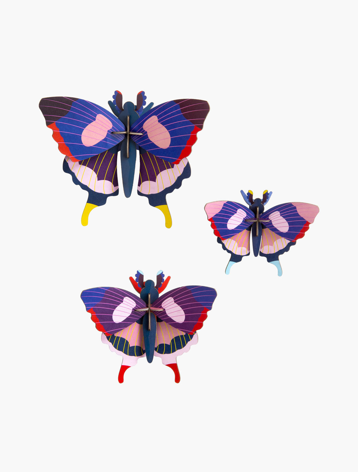 DIY 3D Wall Decoration - Swallowtail Butterflies (Set of 3)