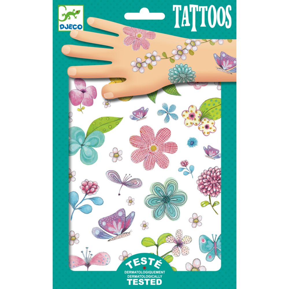 Djeco Tattoos- Fair Flowers of the Fields