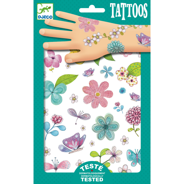 Djeco Tattoos- Fair Flowers of the Fields