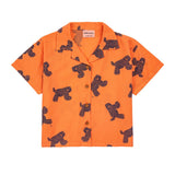 Bobo Choses Big Cat all over Woven Shirt