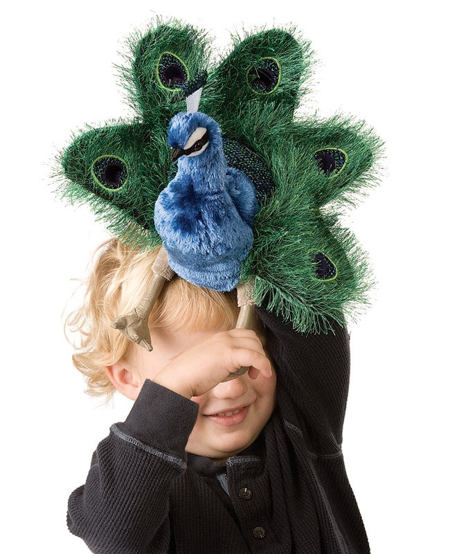 Folkmanis Hand Puppet - Small Peacock
