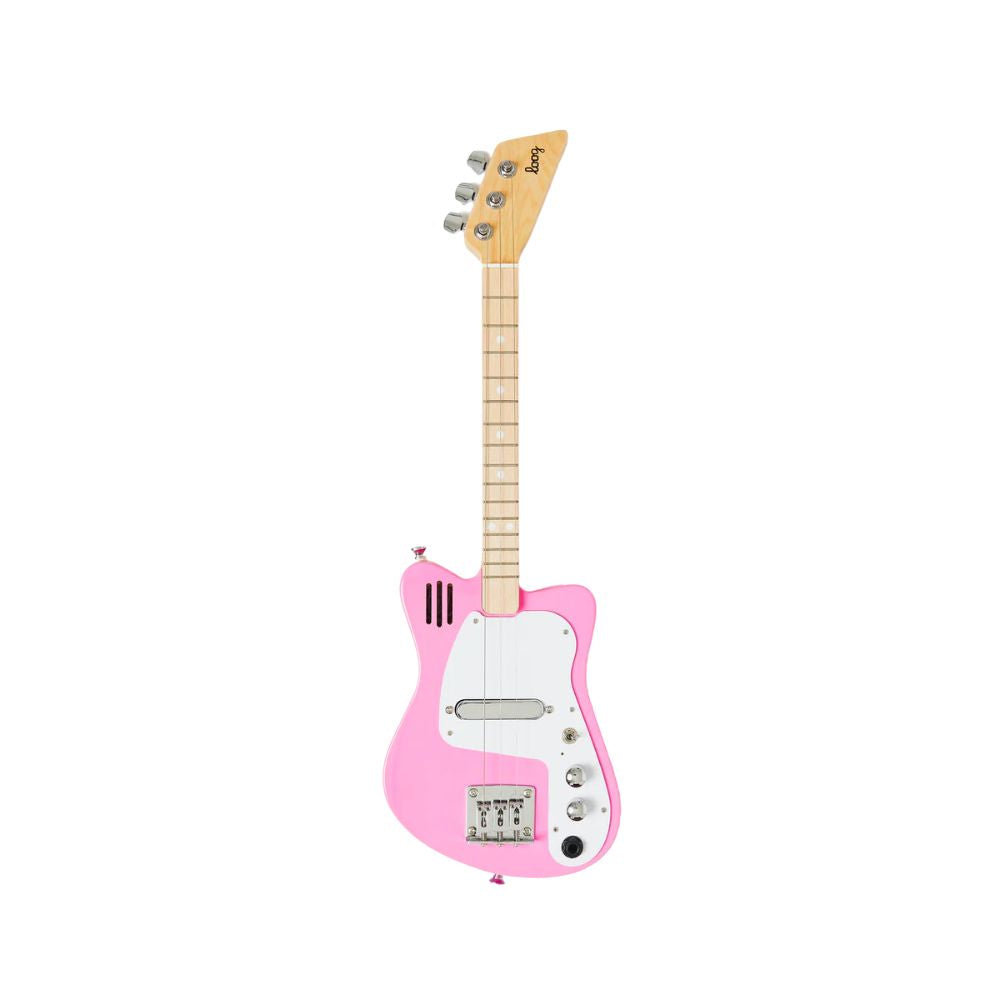 Loog Mini Electric Guitar with built in Amp- Pink