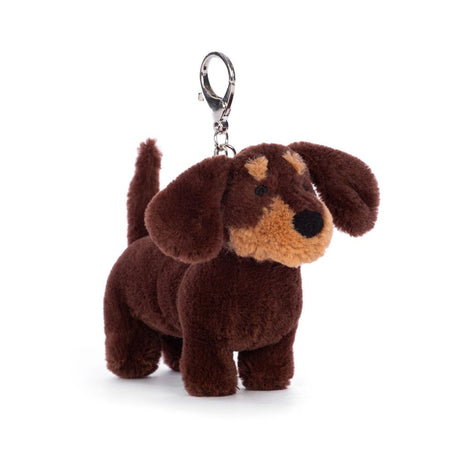 Jellycat otto sausage dog bag charm