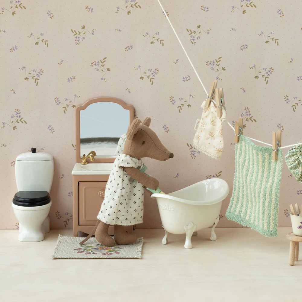 Maileg Sink dresser, Mouse - Powder