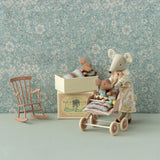 Maileg Rocking chair, Mini - Dark powder