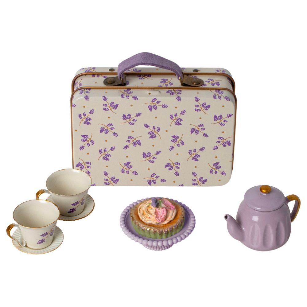 Maileg Afternoon Treat Mouse - Purple Madelaine