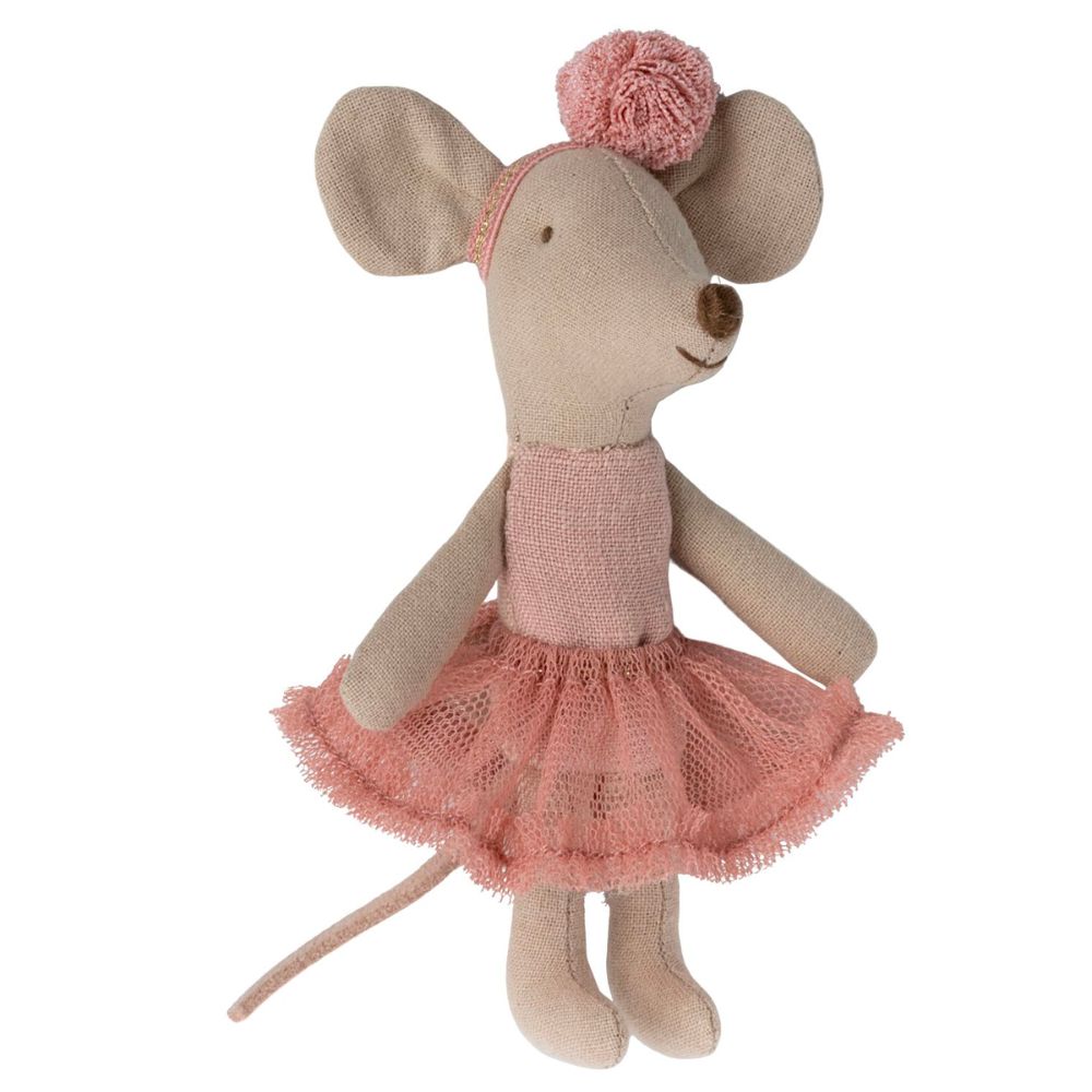 Maileg Ballerina Mouse Little Sister - Rose