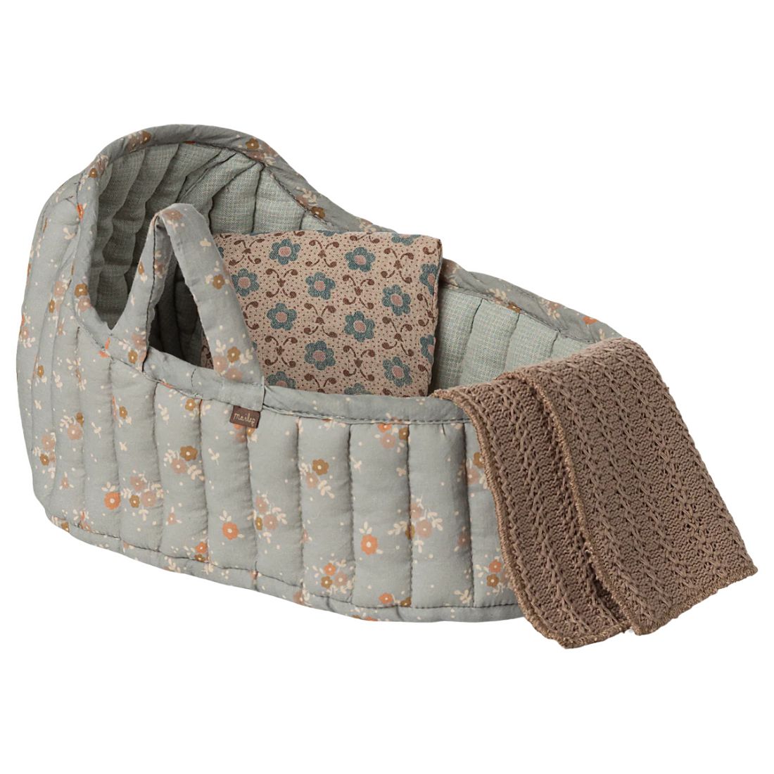 Maileg Carry cot, Large - Blue