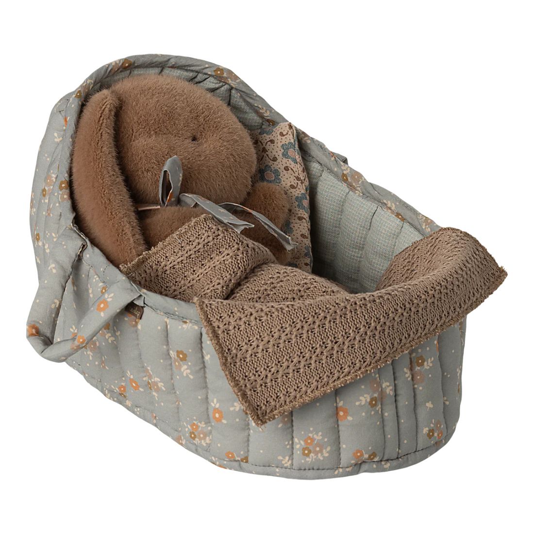 Maileg Carry cot, Large - Blue 2