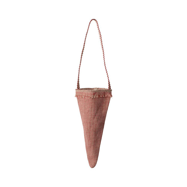 Maileg Cornet ornament, Checker - Red