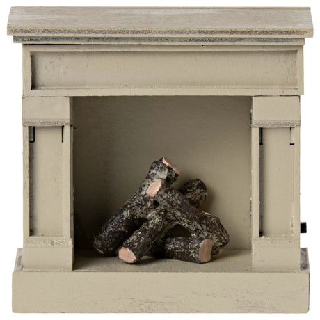 Maileg  Fireplace Mouse - Off white