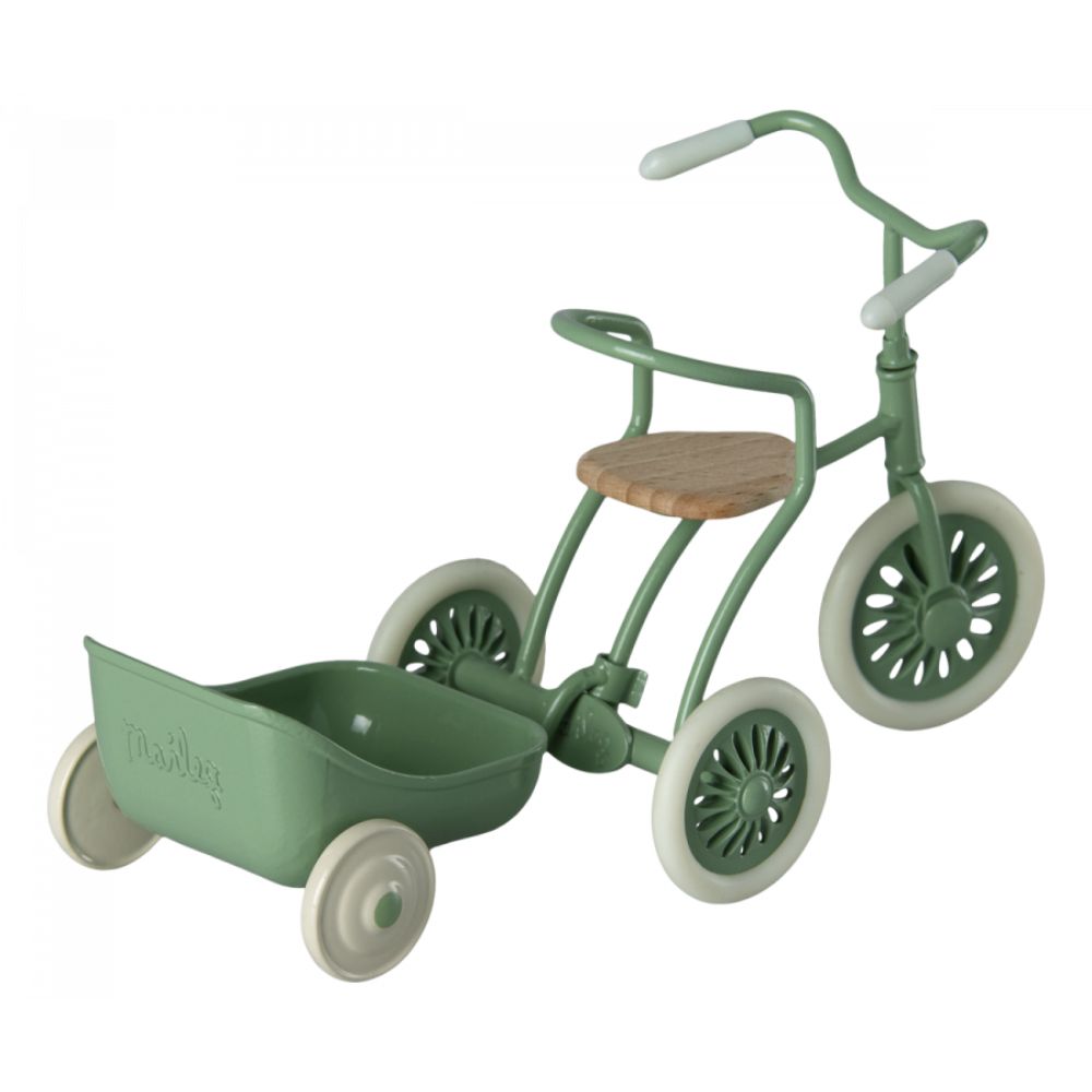 Maileg Tricycle hanger, Mouse - Green