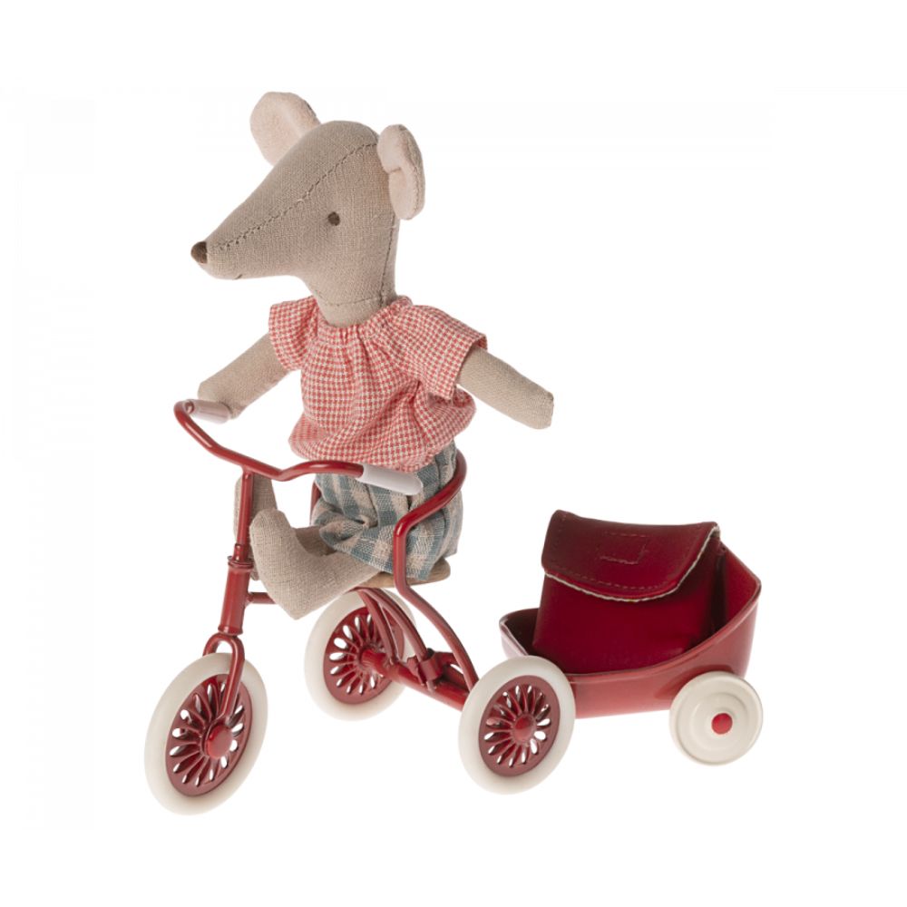 Maileg Tricycle mouse, Big sister - Red
