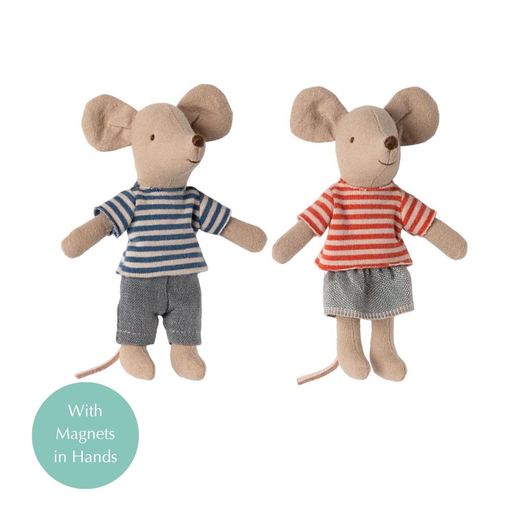 Maileg LouiMax and Stella, Little brother and sister mice