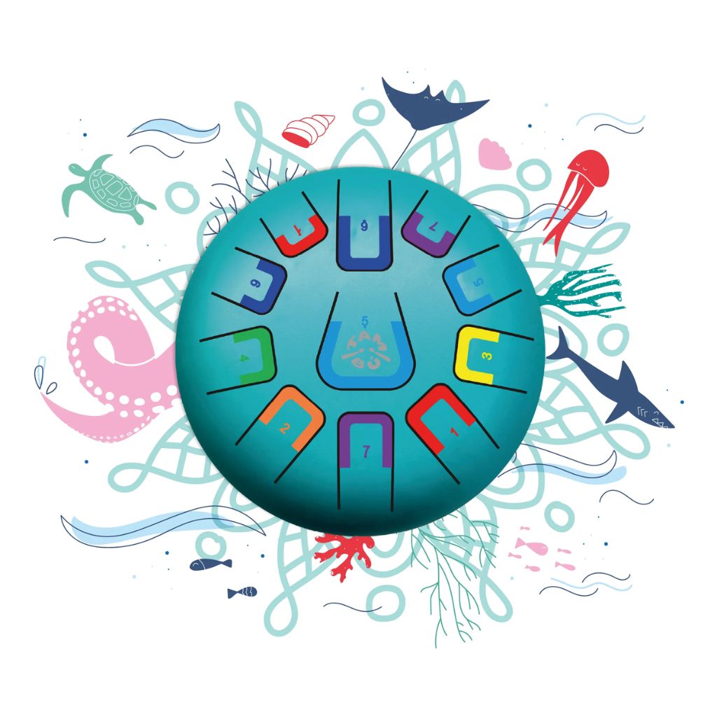 Tambu 11 Tones 8" Tongue Drum Under the Sea