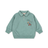 Konges Sløjd Lou Half Zip Polo Granite Green