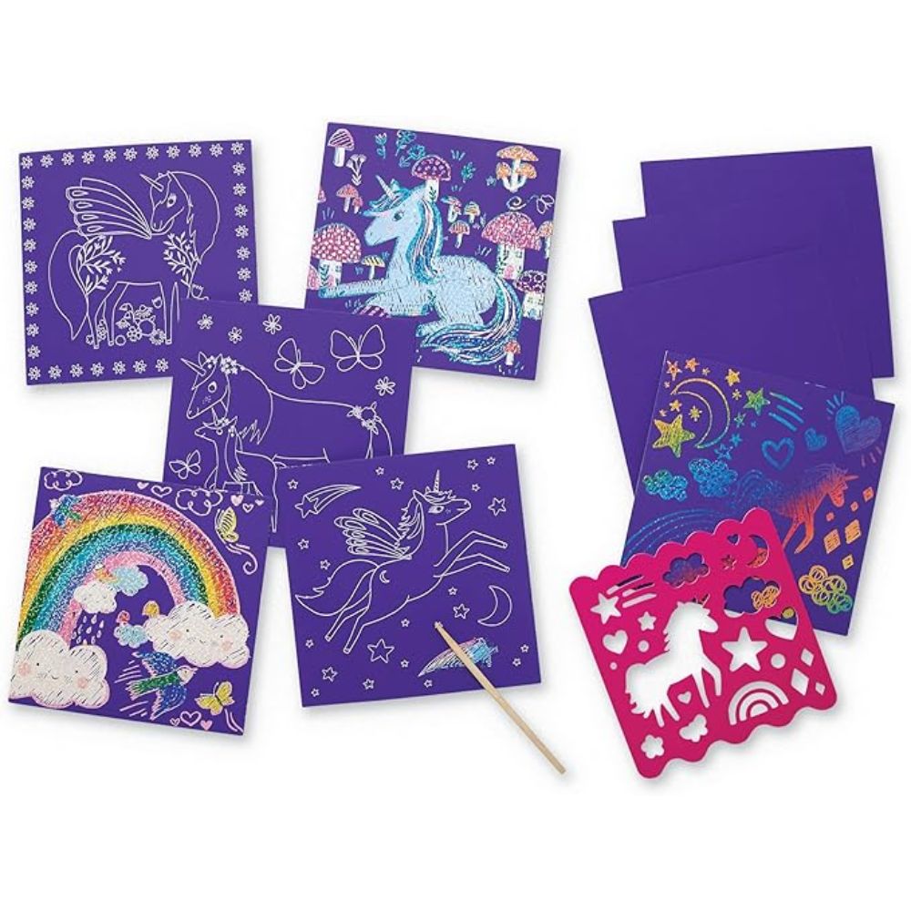 Crocodile Creek Sparkle Scratch Art- Unicorn