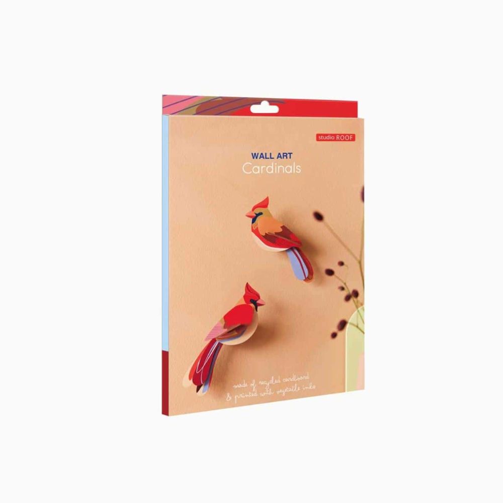DIY 3D Wall Decoration - Cardinals